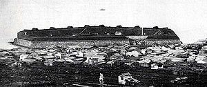 弁天台場跡：新政府軍からの函館湾防衛に用いられた旧幕府軍の弁天台場