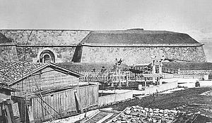 弁天台場跡：新政府軍からの函館湾防衛に用いられた旧幕府軍の弁天台場