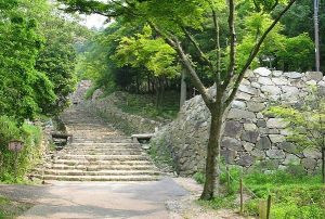 安土城：天下布武を目指した織田信長の居城 天守への登り口石段と石垣が残る安土城 【日本の歴史 お城特集】