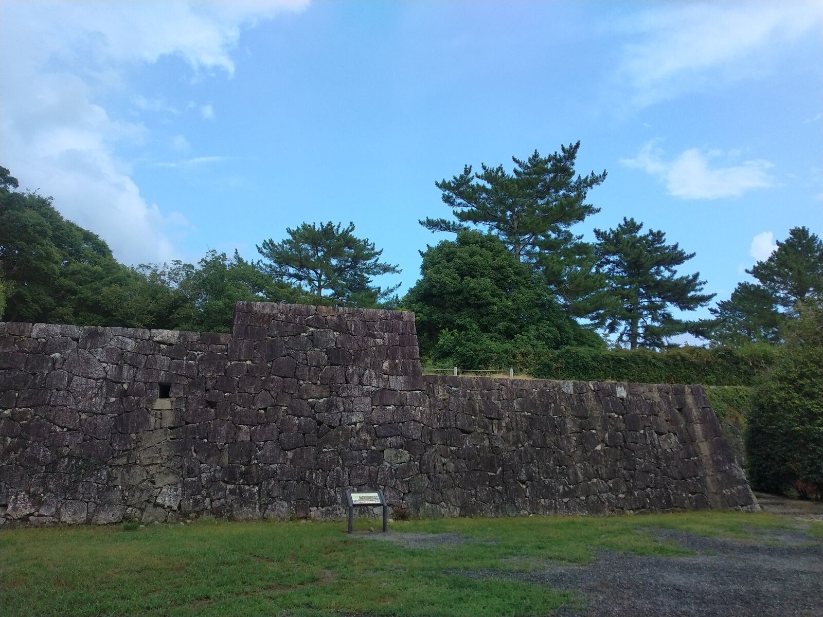 伊賀上野城 本丸の石垣