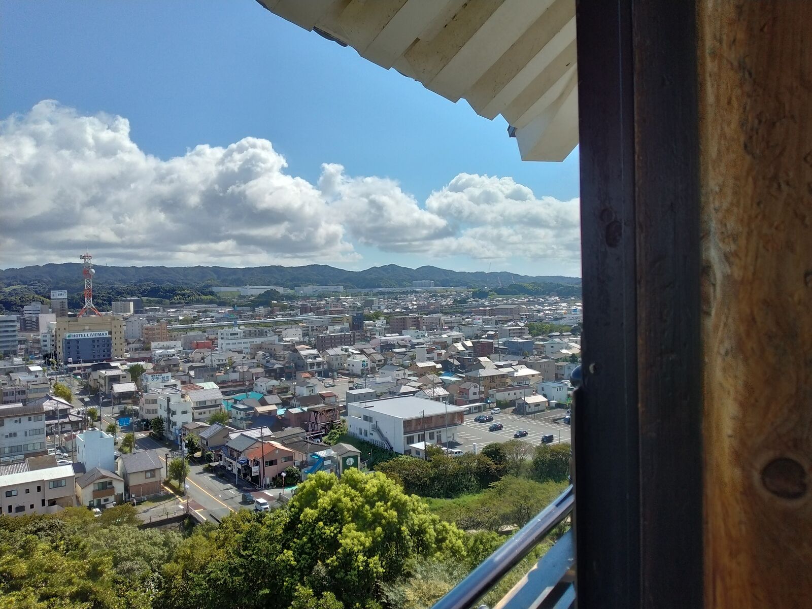 掛川城 天守から西を望む