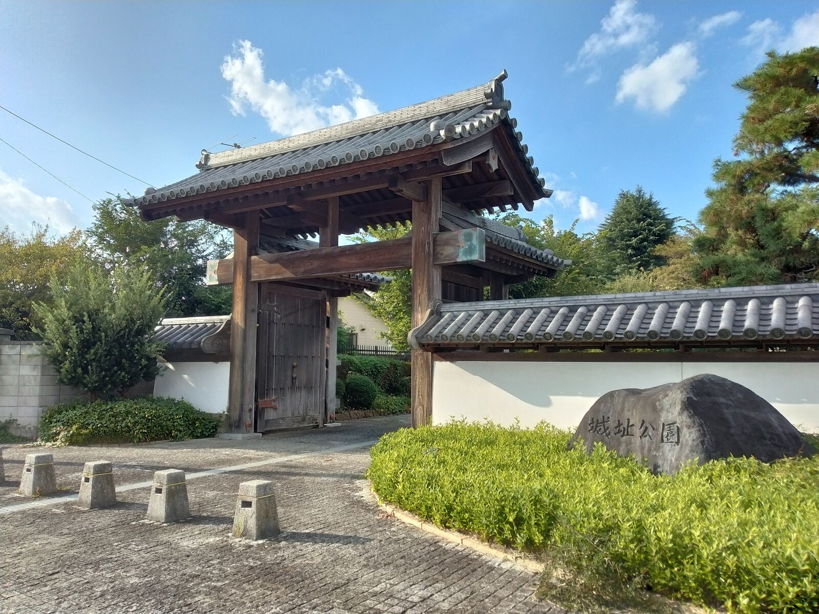壬生城址公園の門