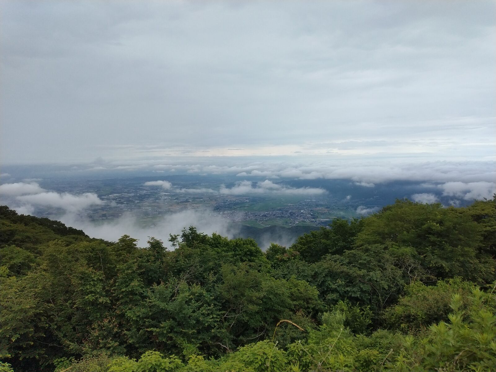 筑波山から関東平野を望む