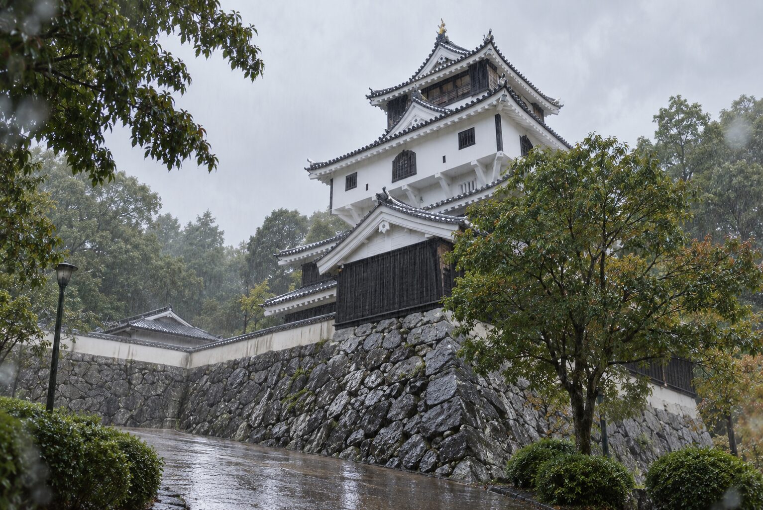 岩国城｜石垣と天守