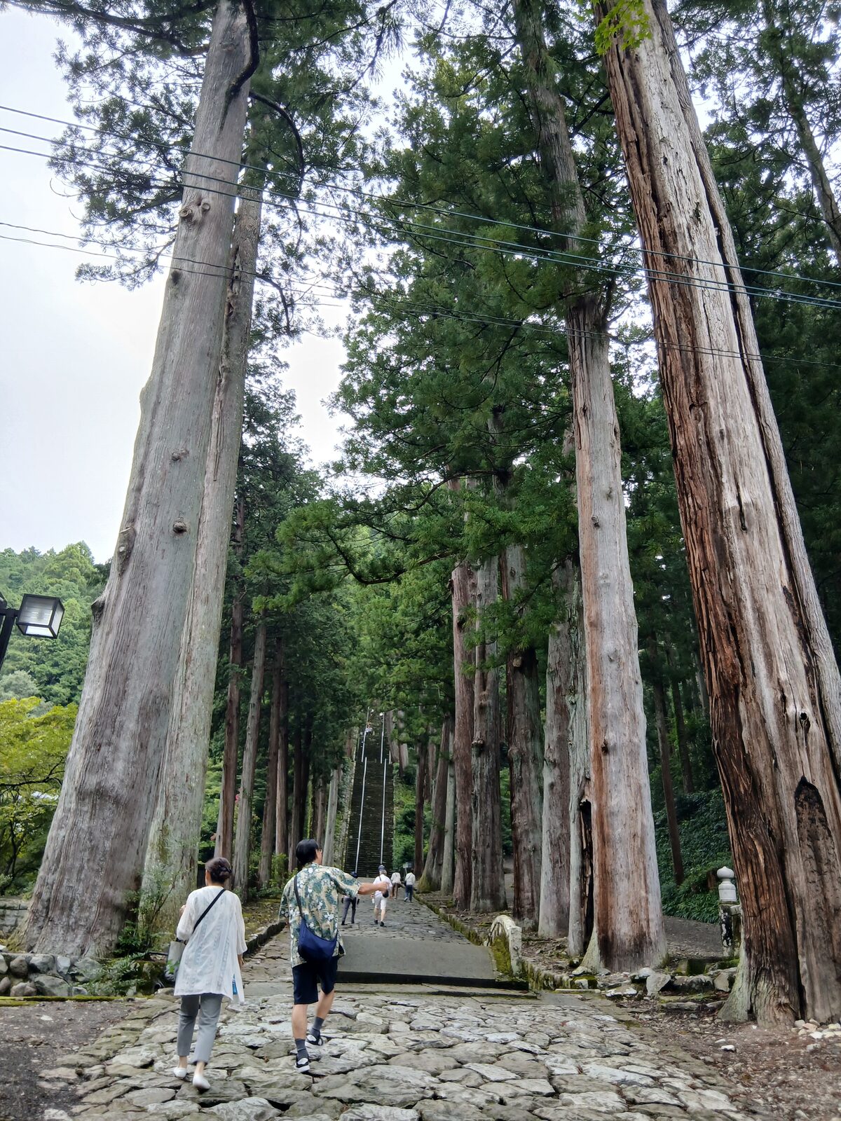 五重塔へ続く石段