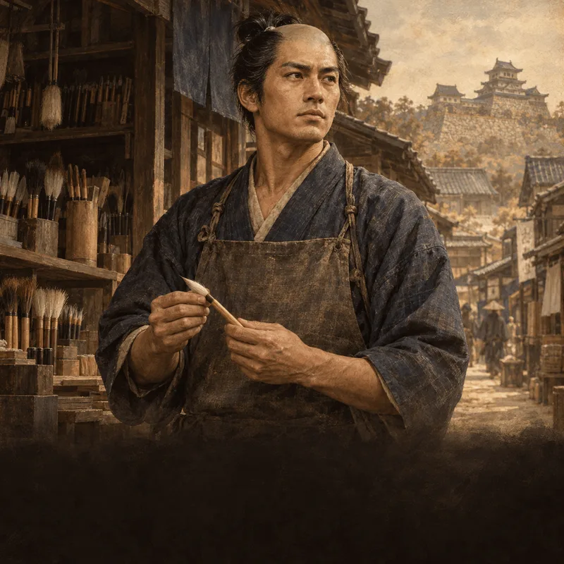 筆屋の主人・才蔵(イメージ)
