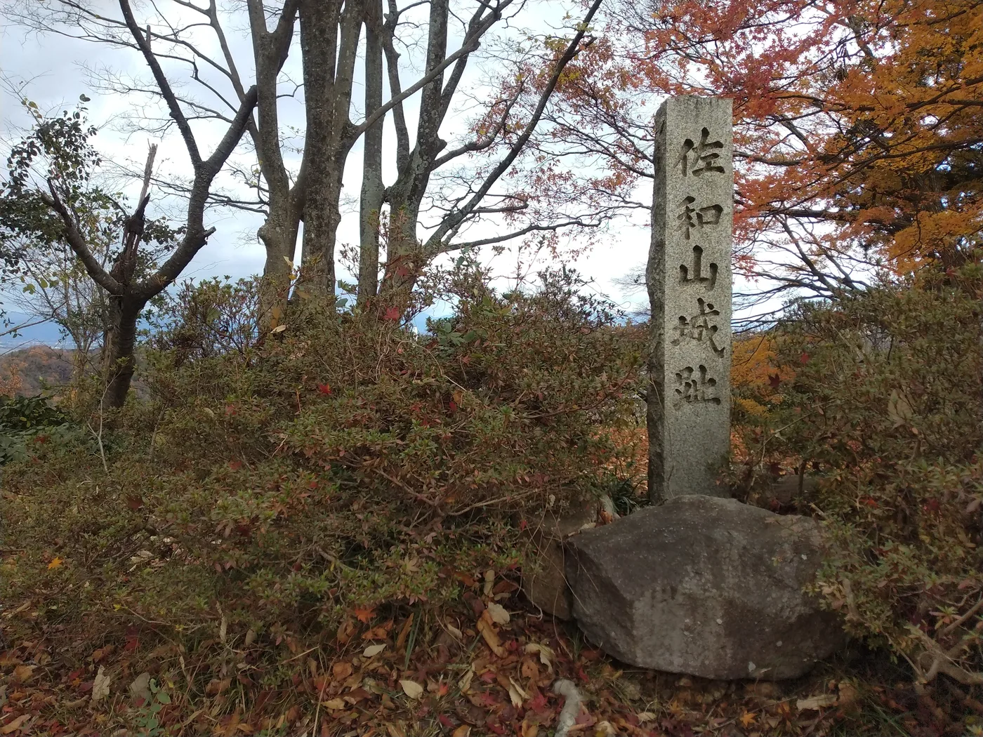 佐和山城址の石碑