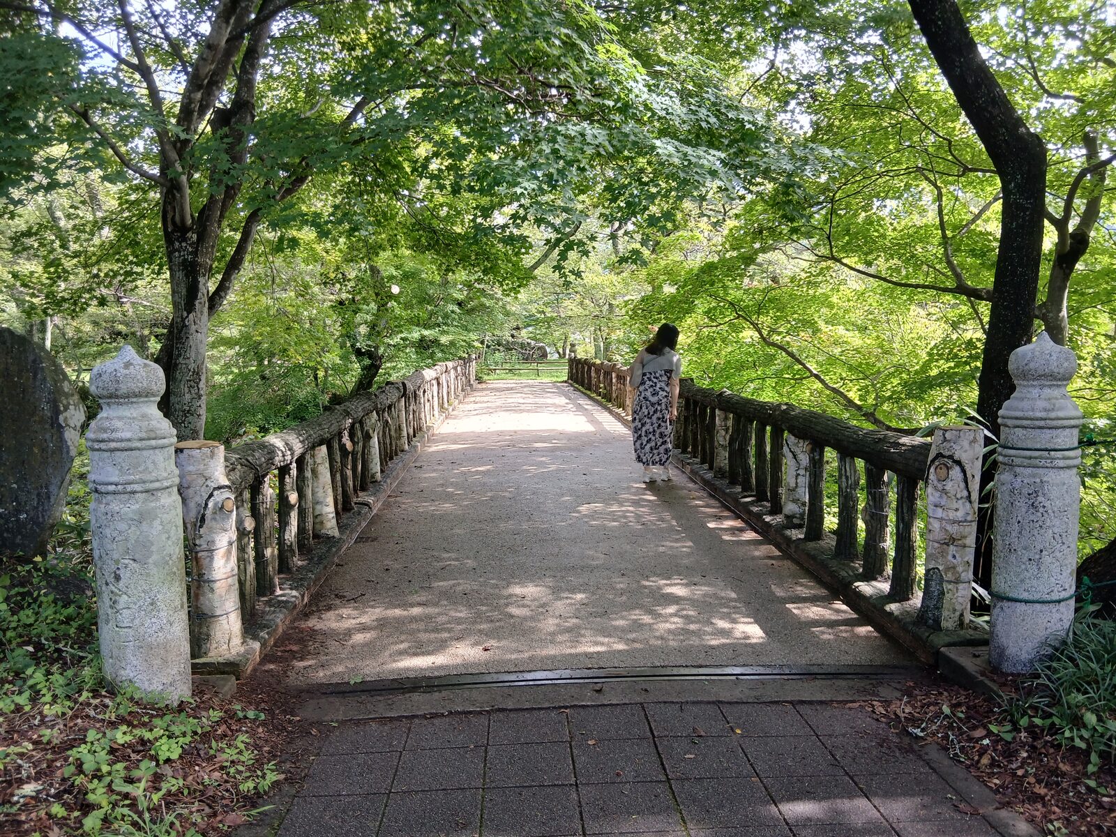 高遠城址公園の白兎橋