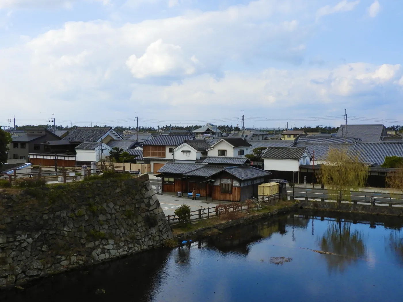 岸和田城の堀と石垣